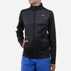 KJUS Midlayers-Boys' Andri Midlayer Jacket Black