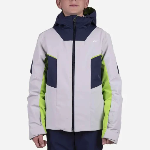 KJUS Jackets-Boys' Formula Jacket Alloy/Atlanta Blue