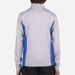 KJUS Midlayers-Boys' Gian Midlayer Half-Zip Bright Blue/Alloy