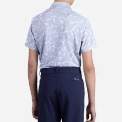 KJUS Polos-Boys' Golfer Polo S/S Blue Fog/White