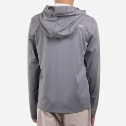 KJUS Midlayers-Boys' Hood Midlayer Half-Zip Pewter