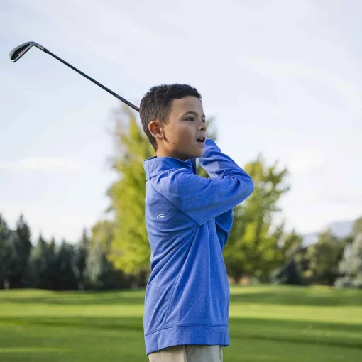 KJUS Midlayers-Boys' Keano Half-Zip Mykonos