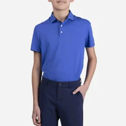KJUS Polos-Boys' Polo Self Collar S/S Mykonos