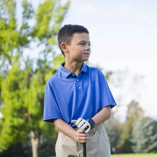 KJUS Polos-Boys' Polo Self Collar S/S Mykonos