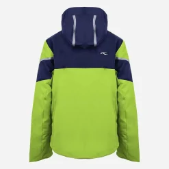 KJUS Jackets-Boys' Speed Racer Jacket Stem Green/Atlanta Blue