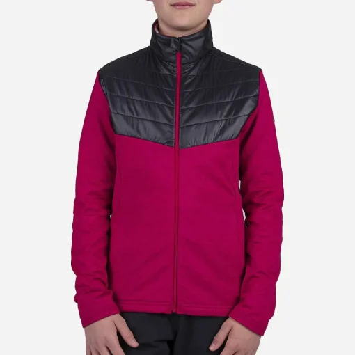 KJUS Midlayers-Girls' Jacky Midlayer Jacket Cranberry/Black