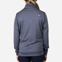 KJUS Midlayers-Girls' Keano Half-Zip Atlanta Blue Melange
