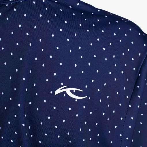 KJUS Polos-Girls' Printed Polo S/S Atlanta Blue/White