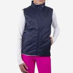 KJUS Midlayers-Girls' Radiation Vest Atlanta Blue