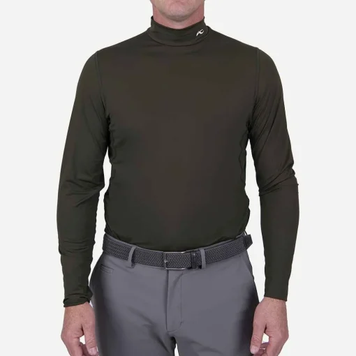 KJUS Polos & Shirts-Men'S Baselayer Turtleneck Dark Olive