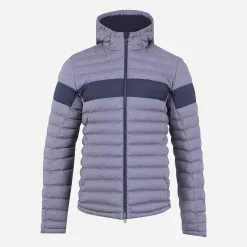 KJUS Jackets & Vests-Men'S Blackcomb Hooded Jacket Steel Grey Melange/Deep Space