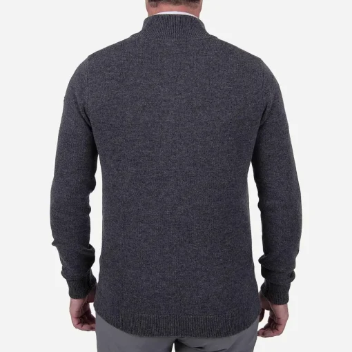 KJUS Midlayers & Sweaters-Men'S Celerina Placket Sweater Iron/Deep Space