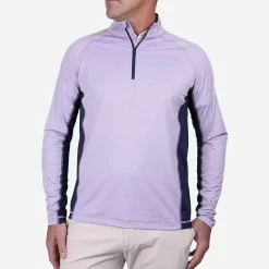 KJUS Midlayers & Sweaters-Men'S Curve Half-Zip Wisteria/Atlanta Blue