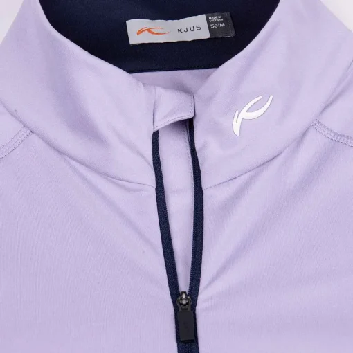 KJUS Midlayers & Sweaters-Men'S Curve Half-Zip Wisteria/Atlanta Blue