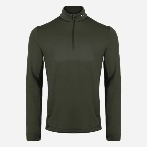 KJUS Midlayers & Sweaters-Men'S David Midlayer Half-Zip Dark Olive