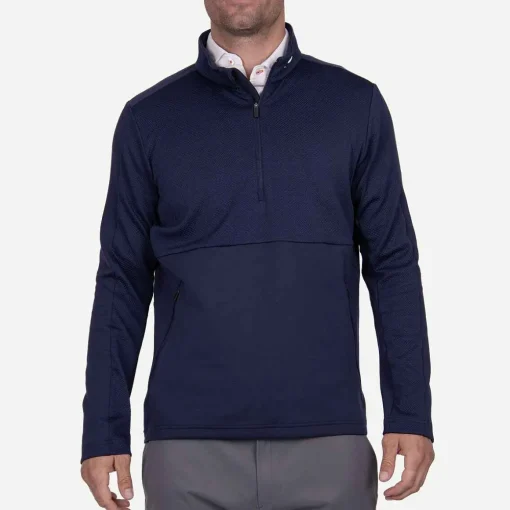 KJUS Midlayers & Sweaters-Men'S Delian Half-Zip Atlanta Blue