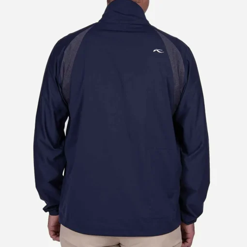 KJUS Jackets & Vests-Men'S Dexter Ii 2.5L Half-Zip Atlanta Blue Melange/Atlanta Blue