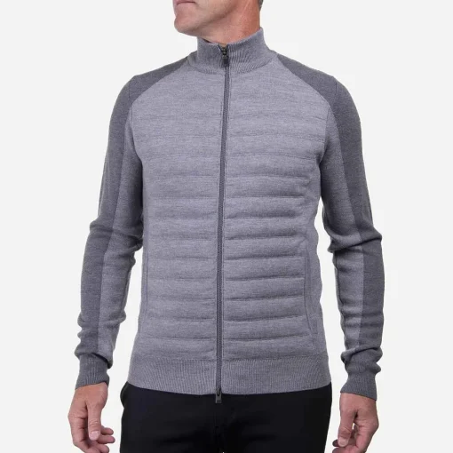 KJUS Midlayers & Sweaters-Men'S Ember Insulated Sweater Iron/Pewter