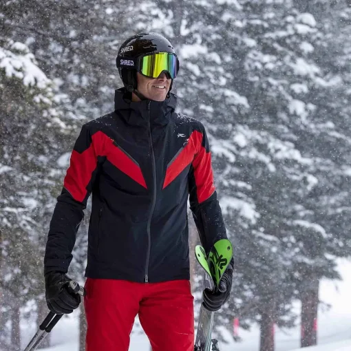KJUS Jackets & Vests-Men'S Force Jacket Black/Carmine