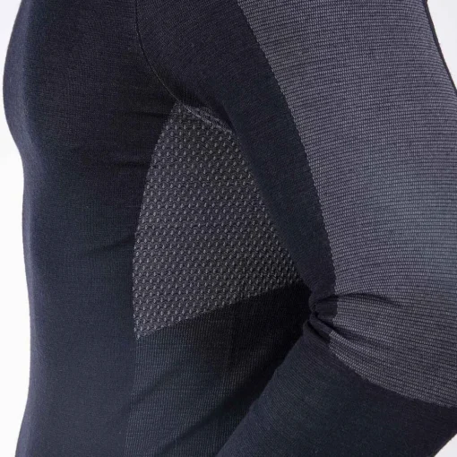 KJUS Base Layers-Men'S Freelite Baselayer L/S Deep Space/Steel Grey