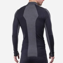 KJUS Base Layers-Men'S Freelite Baselayer L/S Deep Space/Steel Grey