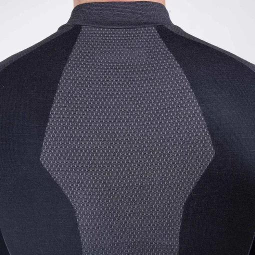 KJUS Base Layers-Men'S Freelite Baselayer L/S Deep Space/Steel Grey