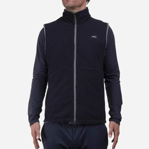 KJUS Jackets & Vests-Men'S Glencoe Vest Steel Grey Melange