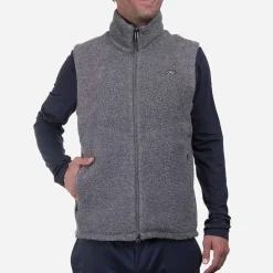 KJUS Jackets & Vests-Men'S Glencoe Vest Steel Grey Melange
