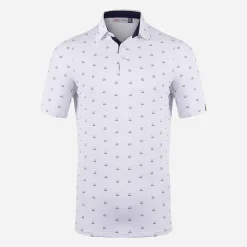 KJUS Polos-Men'S Golfer Polo S/S White/Dark Dusk