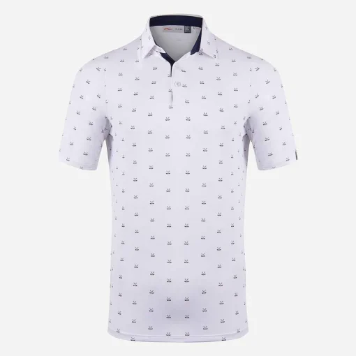 KJUS Polos-Men'S Golfer Polo S/S White/Dark Dusk