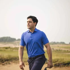 KJUS Polos-Men'S Golfer Polo S/S Mykonos/Atlanta Blue