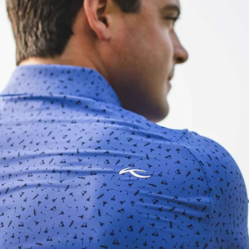 KJUS Polos-Men'S Golfer Polo S/S Mykonos/Atlanta Blue