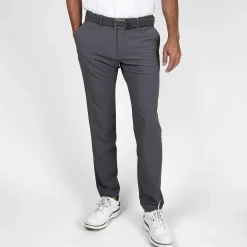 KJUS Bottoms-Men'S Ike Texture Pants (Tailored Fit) Steel Grey Melange/Black