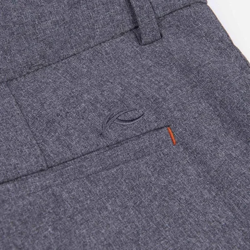 KJUS Bottoms-Men'S Ike Texture Pants (Tailored Fit) Steel Grey Melange/Black