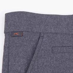 KJUS Bottoms-Men'S Ike Texture Pants (Tailored Fit) Steel Grey Melange/Black