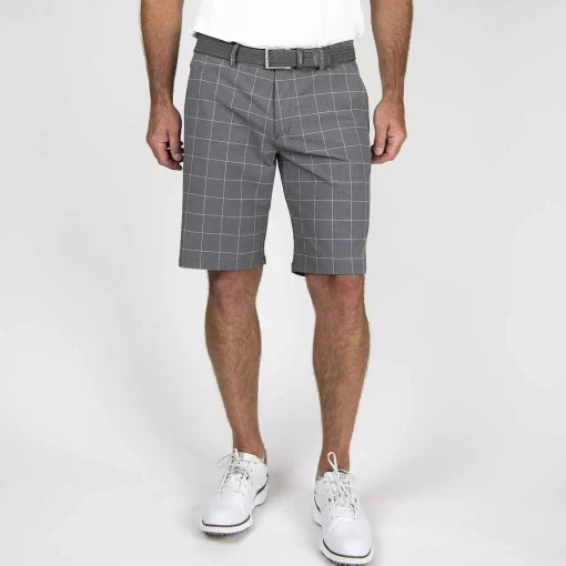 KJUS Bottoms-Men'S Ike Texture Shorts Alloy/White