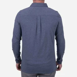 KJUS Polos & Shirts-Men'S Inverness Polo L/S Steel Blue