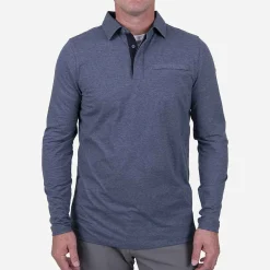 KJUS Polos & Shirts-Men'S Inverness Polo L/S Steel Blue