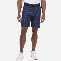 KJUS Bottoms-Men'S Iver Printed Shorts (10'') Atlanta Blue/Steel Blue
