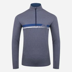 KJUS Midlayers & Sweaters-Men'S K Midlayer Half-Zip Atlanta Blue Melange/Atlanta Blue