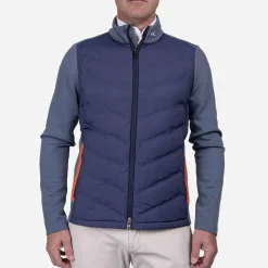 KJUS Midlayers & Sweaters-Men'S Kieran Jacket Steel Blue/Atlanta Blue