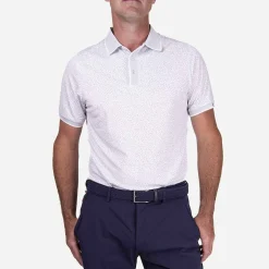 KJUS Polos-Men'S Lance Printed Polo S/S Alloy/White