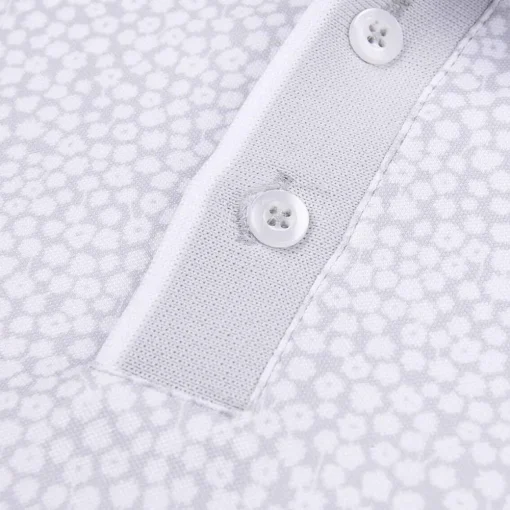 KJUS Polos-Men'S Lance Printed Polo S/S Alloy/White