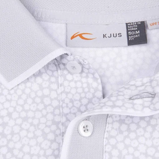 KJUS Polos-Men'S Lance Printed Polo S/S Alloy/White