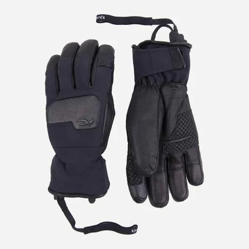 KJUS Accessories-Men'S Leather Gloves Black