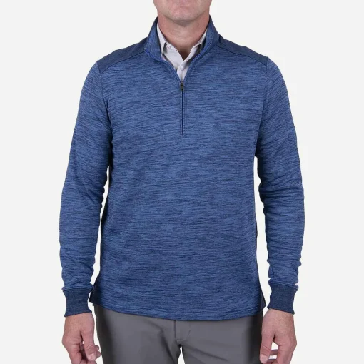KJUS Midlayers & Sweaters-Men'S Liam Techwool Half-Zip Bright Blue