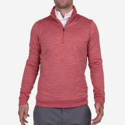 KJUS Midlayers & Sweaters-Men'S Liam Techwool Ribbed Hem Half-Zip Lobstershell