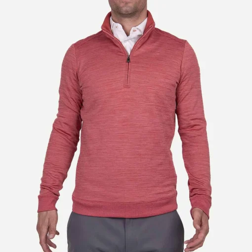 KJUS Midlayers & Sweaters-Men'S Liam Techwool Ribbed Hem Half-Zip Lobstershell