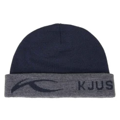 KJUS Accessories-Men'S Logo Knit Beanie Deep Space/Steel Grey