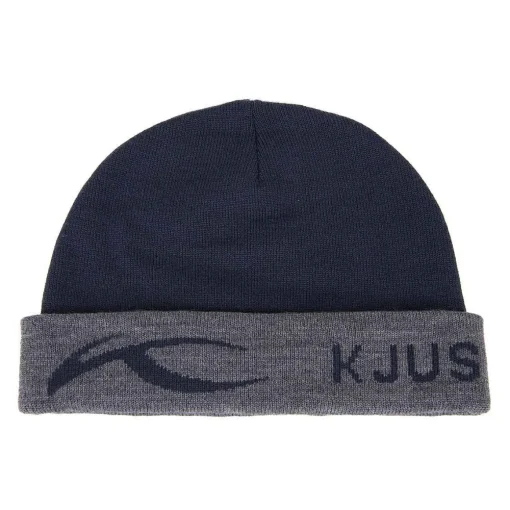 KJUS Accessories-Men'S Logo Knit Beanie Deep Space/Steel Grey
